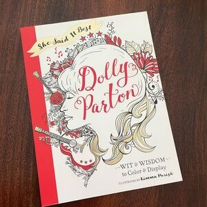 DOLLY PARTON Coloring Book Illustrated by Kimma Parish